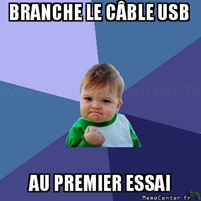 Branchement USB
