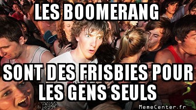 Boomerang ou freesbie