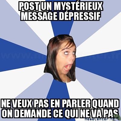 Message dépressif