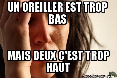 Problème d'oreiller