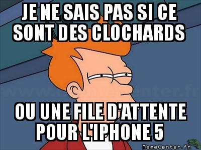 Clochards en ligne ?