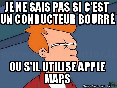 Conducteur pommé ?