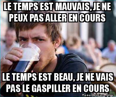 Aller ou ne pas aller en cours