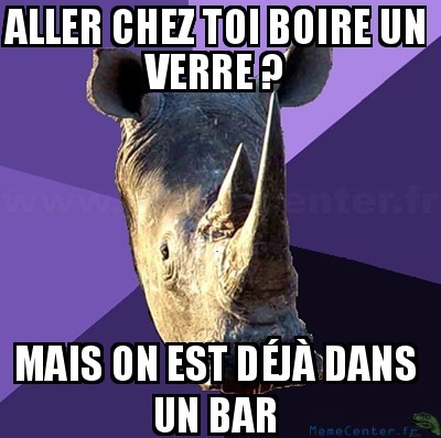 Boire un verre chez moi ?
