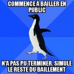 Bailler en public