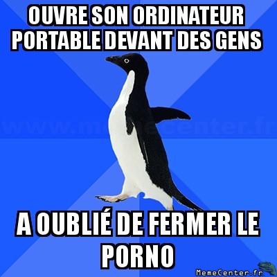 Devant des gens