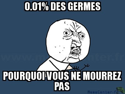 0.01% des germes