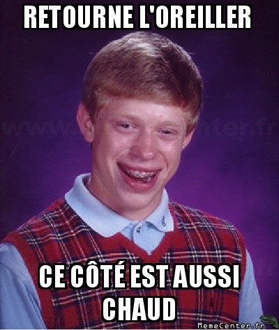 Bad luck oreiller