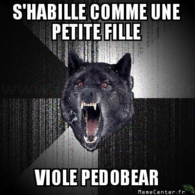 A bas pedobear