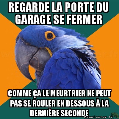 La porte du garage