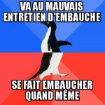 A un entretien d'embauche