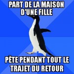 En partant