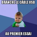 Branchement USB