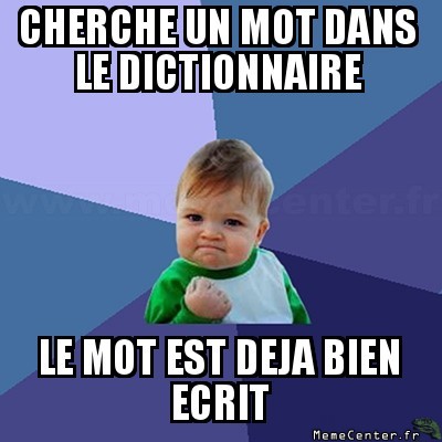 en pendant une dictée