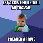 En retard au boulot