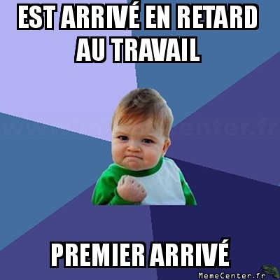 En retard au boulot