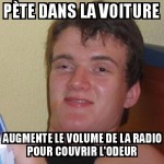 Pour camouffler un pet