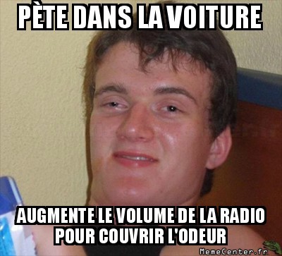 Pour camouffler un pet