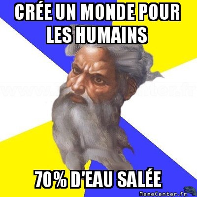 Monde créé par dieu