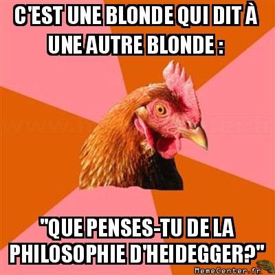 Blonde intelligente