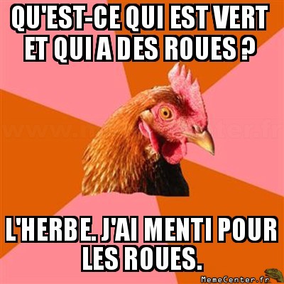 Une devinette qui n'a rien d'exceptionnel.