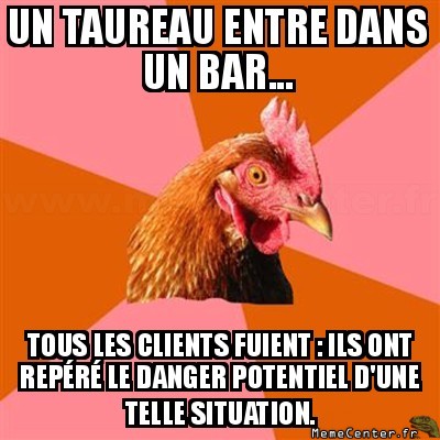 Encore une blague de bar...