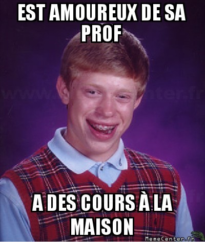 Amoureux de sa prof