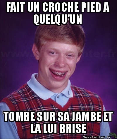 Pas de chace.