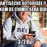 Antisèche autorisée ?