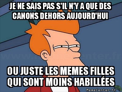 Que des canons ?