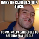 Dans un club de strip tease