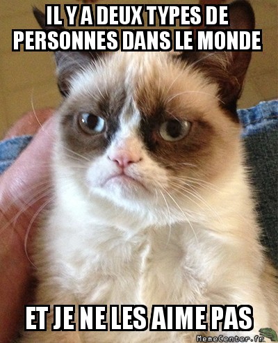 Deux types de personnes