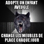 Un enfant aveugle