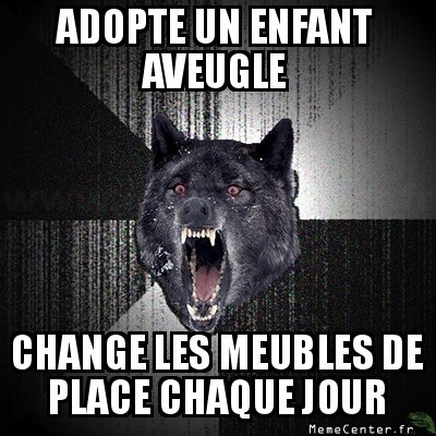 Un enfant aveugle