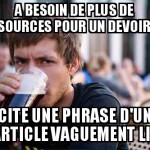 Citez vos sources