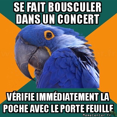 Bousculade dans un concert