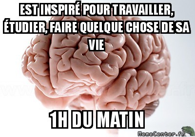 Enfin l'inspiration