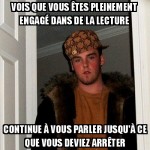 Pendant une lecture