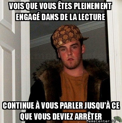 Pendant une lecture