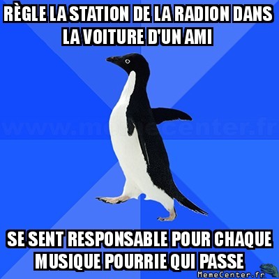 Tu règles la radio