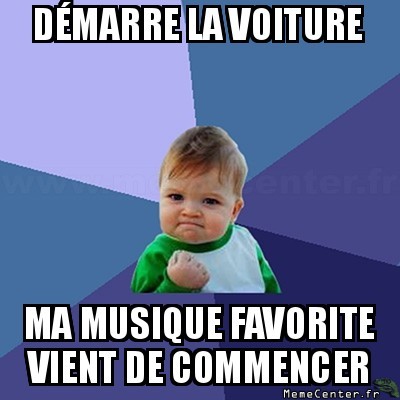 Démarrage de la voiture