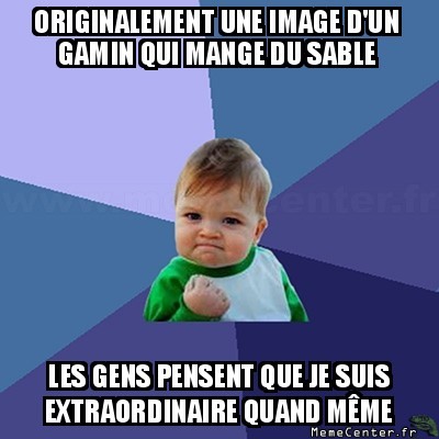 L'origine du meme success kid