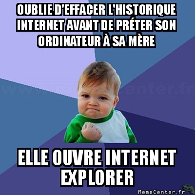 L'historique internet
