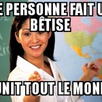 C'est de sa faute