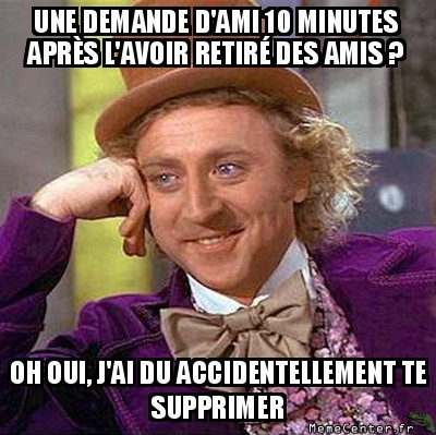 Demande d'ami FB