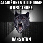 vieille dame desesperé
