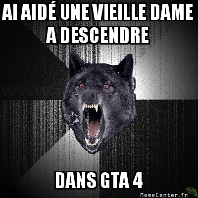 vieille dame desesperé