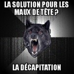 Je préfère l'aspirine