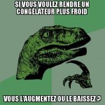 Le réglage du congel