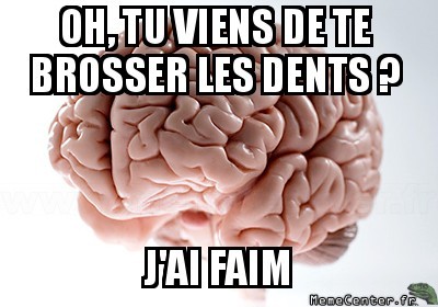 Après avoir brossé les dents